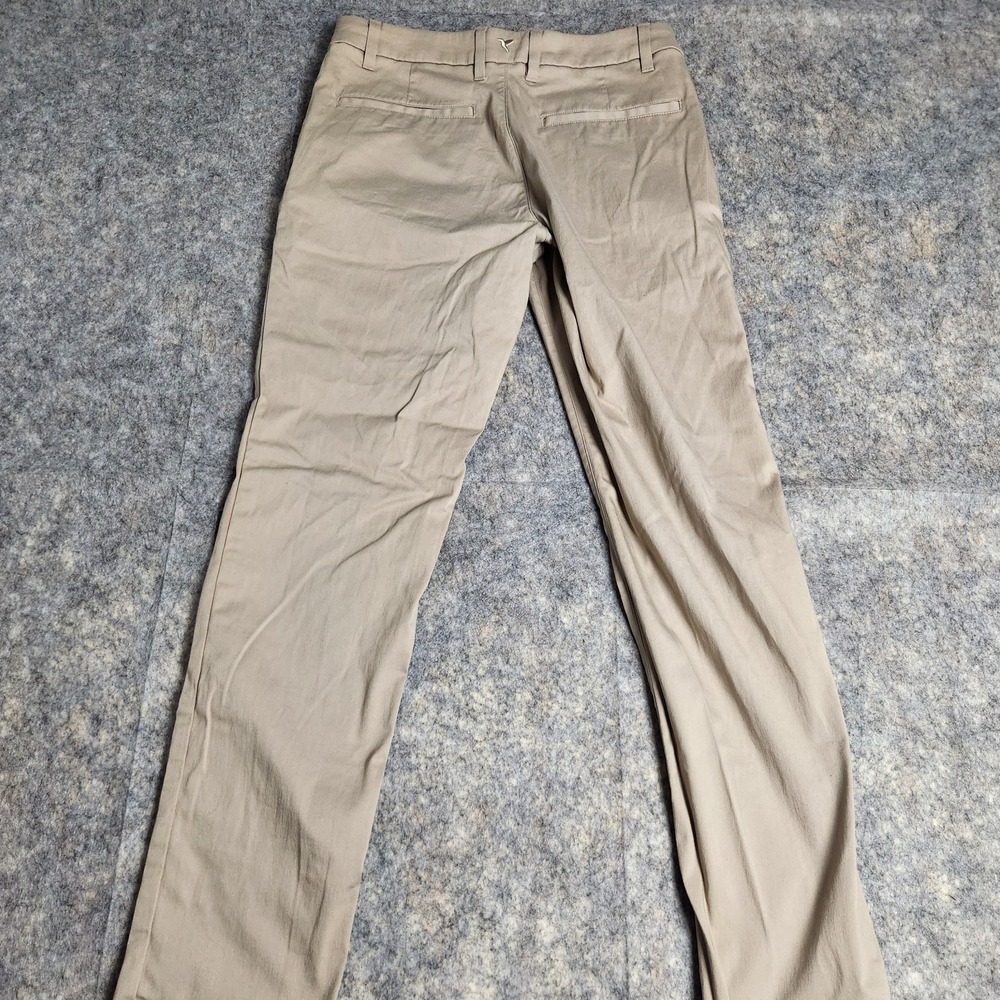 Birddogs Golf Pants Men 32x30 Khaki Beige Performance Chino‎ Stretch Zip Pocket - Picture 2 of 7